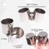 2 Stainless Steel Cups